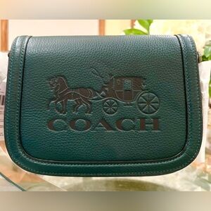 Coach Saddle Bag With Horse And Carriage